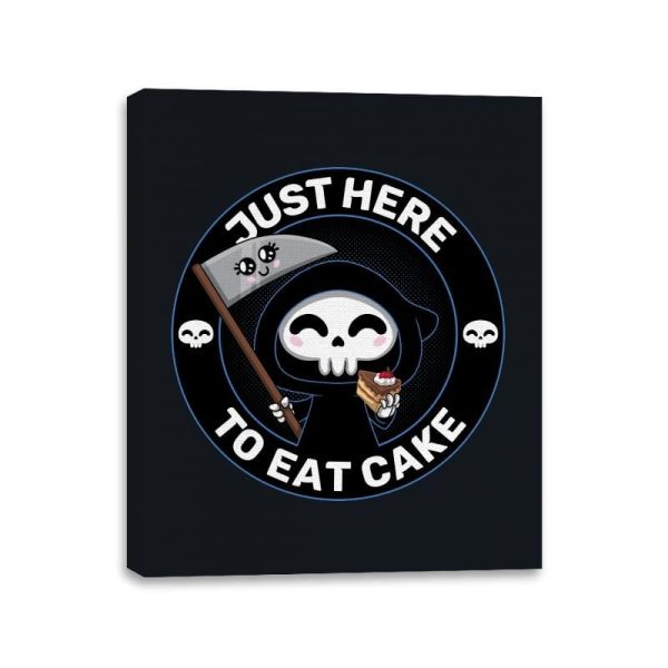 Just here to eat Cake - Canvas Wraps Online now - Image 2