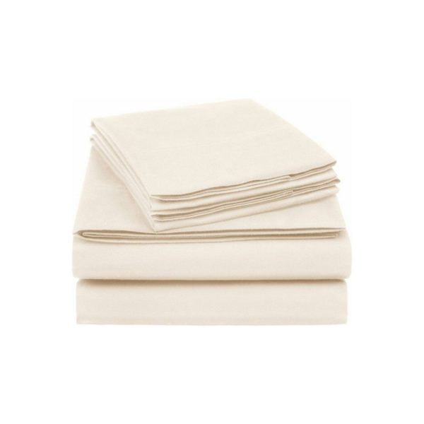 Amazon Basics Essential Cotton Blend Bed Sheet Set, Queen Cheap