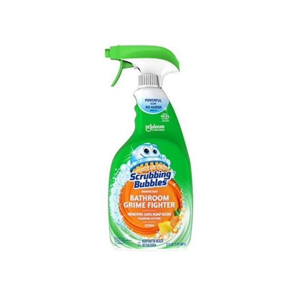 2 Bottles Of 32oz Scrubbing Bubbles Citrus Disinfectant Bathroom Grime Fighter Spray Hot on Sale